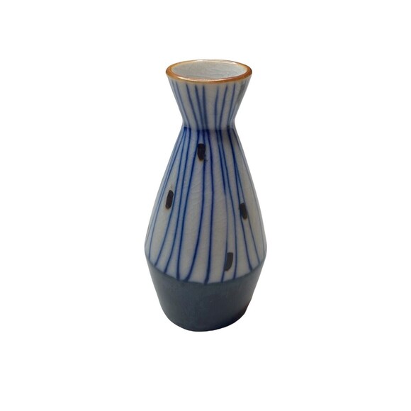 Ucagco Sake Bottle Decanter Vase Line Designs MCM Style - Picture 1 of 9